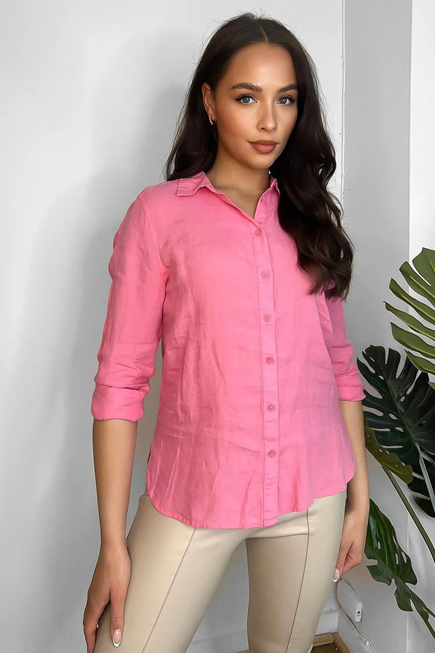 100% Linen Classic Smart Casual Shirt