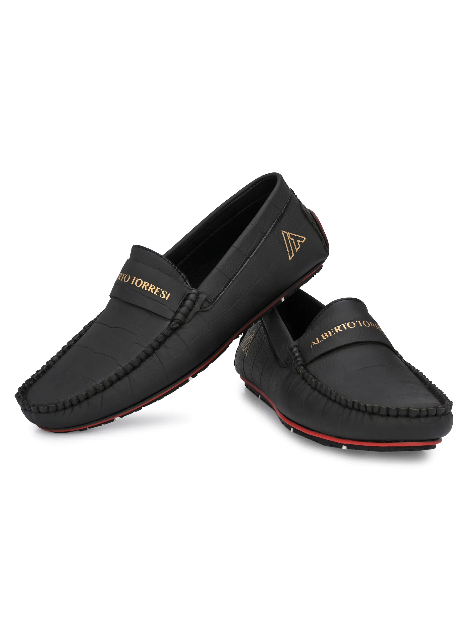 Alberto torresi Synthetic Black Casual Loafers