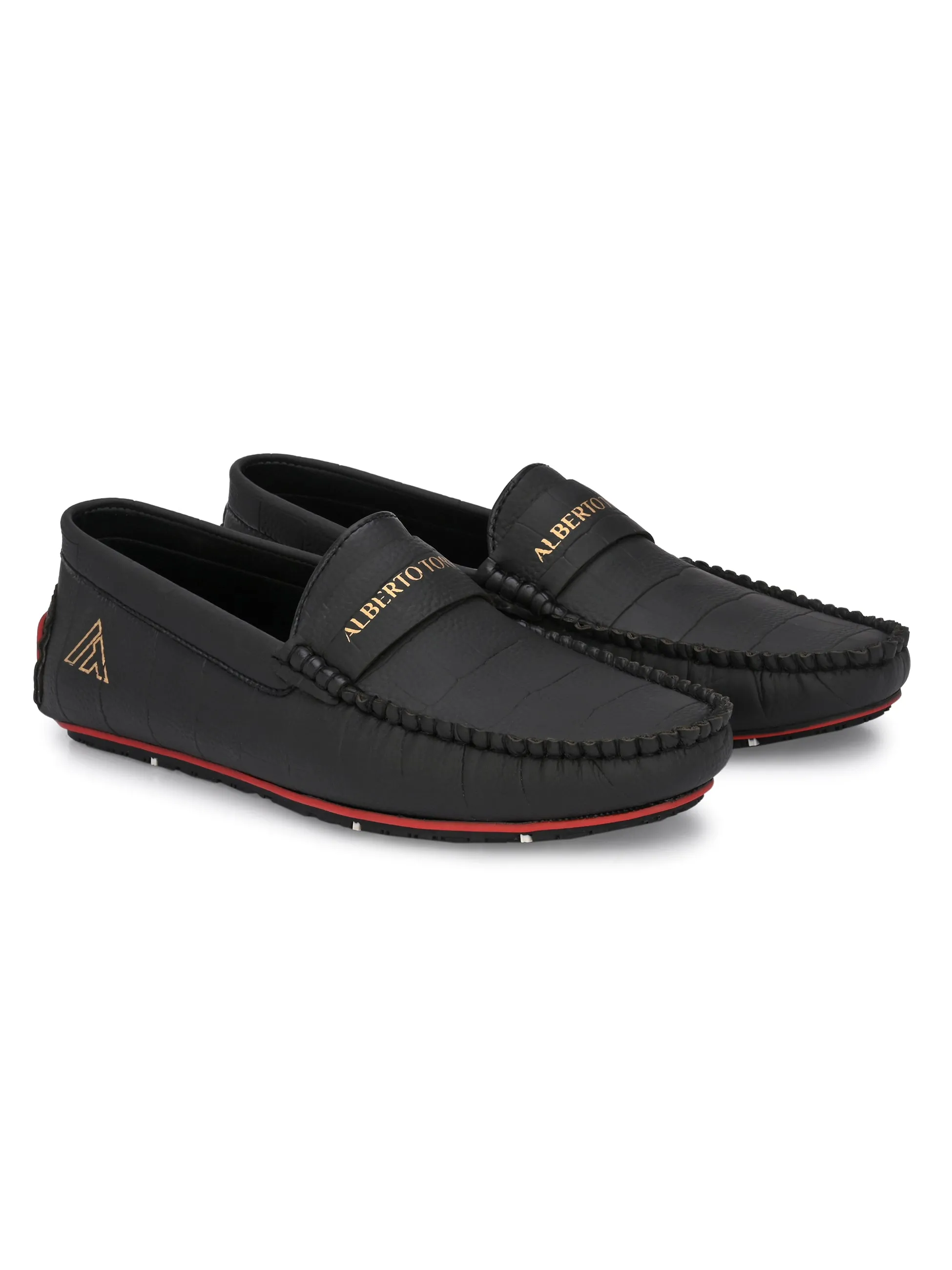 Alberto torresi Synthetic Black Casual Loafers