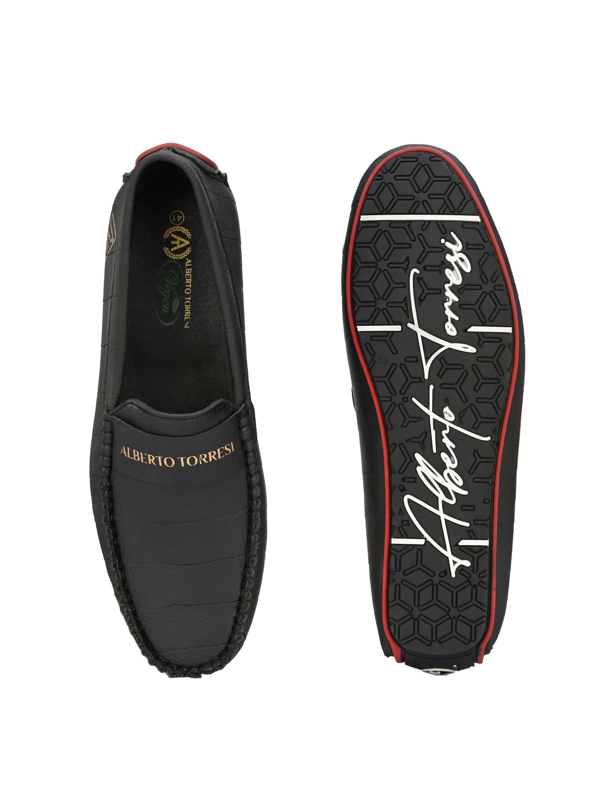 Alberto torresi Synthetic Black Casual Loafers