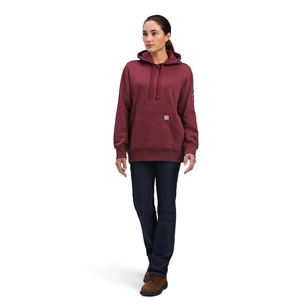 Ariat Women's Rebar Graphic Hoodie Port Heather