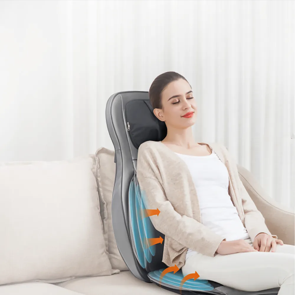 BACKplus Shiatsu Neck and Back Massager With Air Compression Chair Cushion