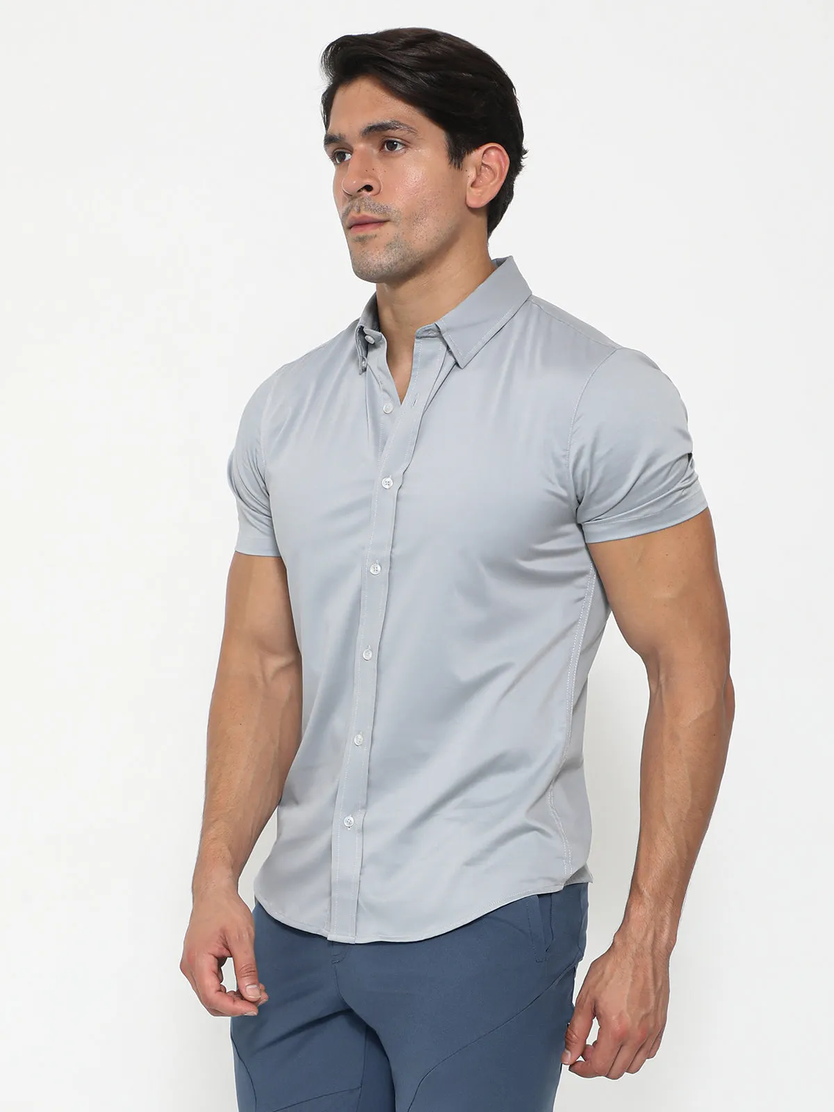 Bamboo Performance Short Sleeve Shirt Grey