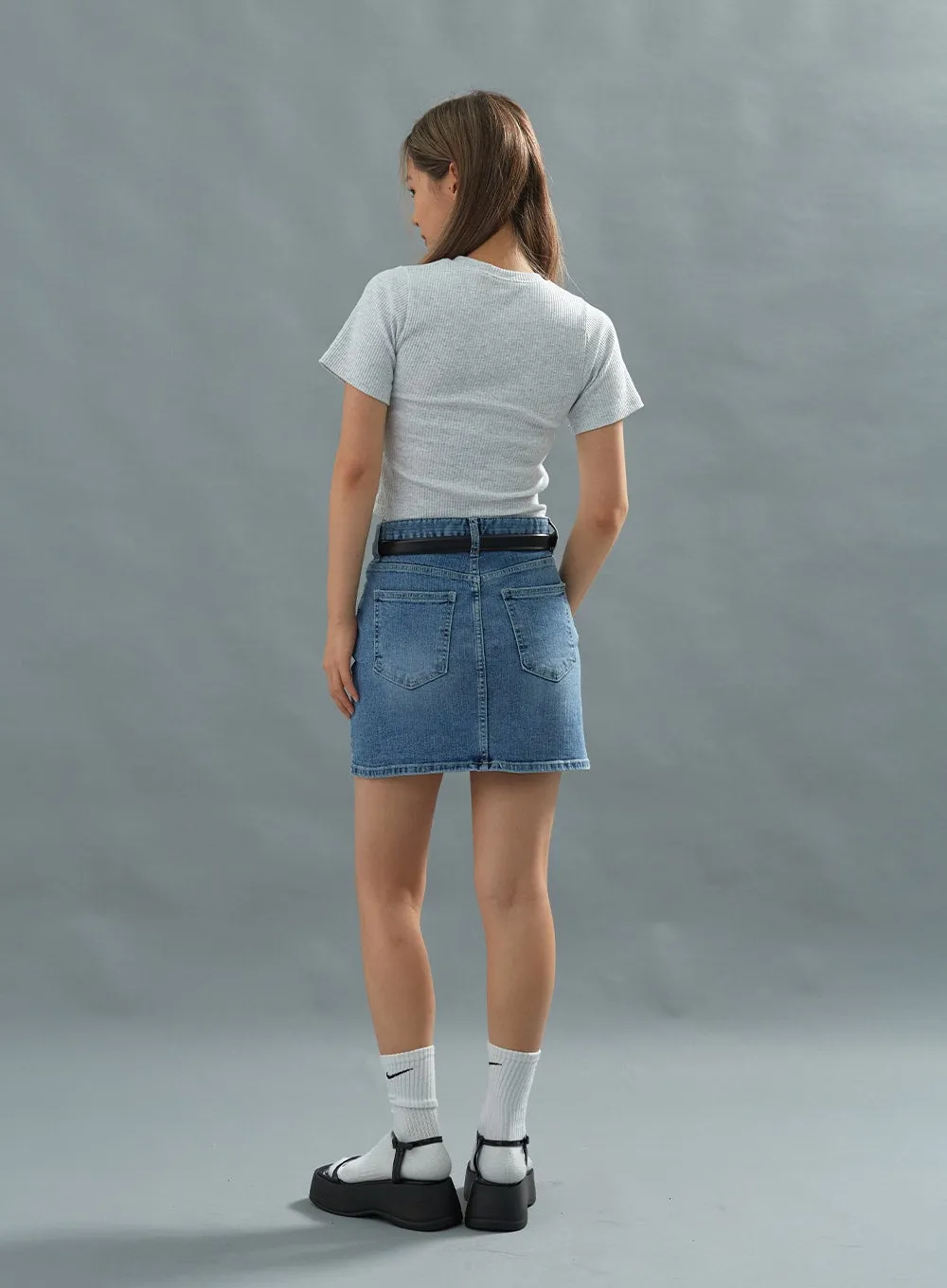 Basic Denim Miniskirt CU22