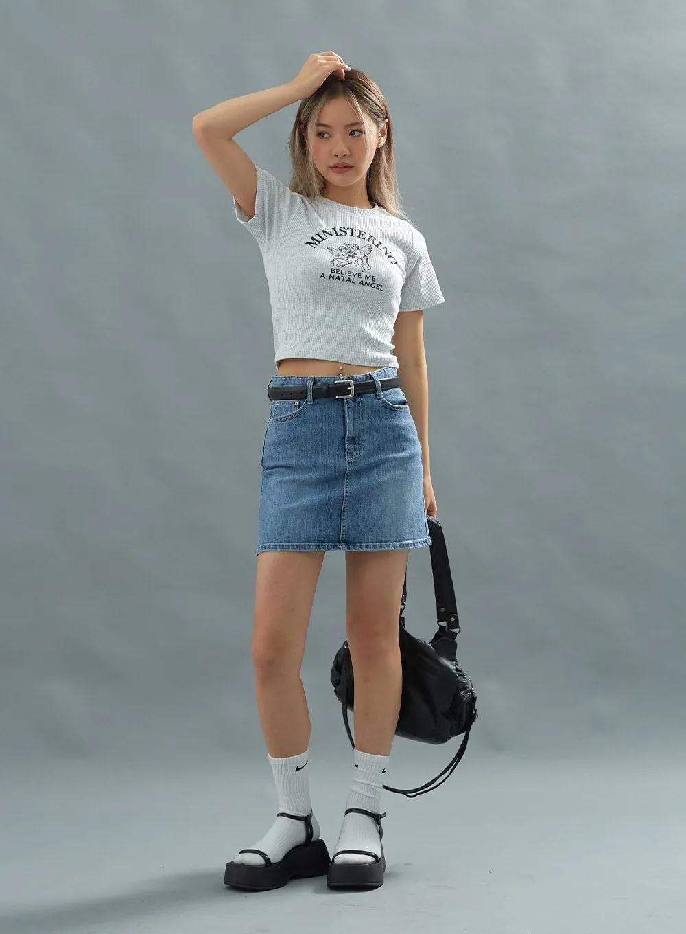 Basic Denim Miniskirt CU22