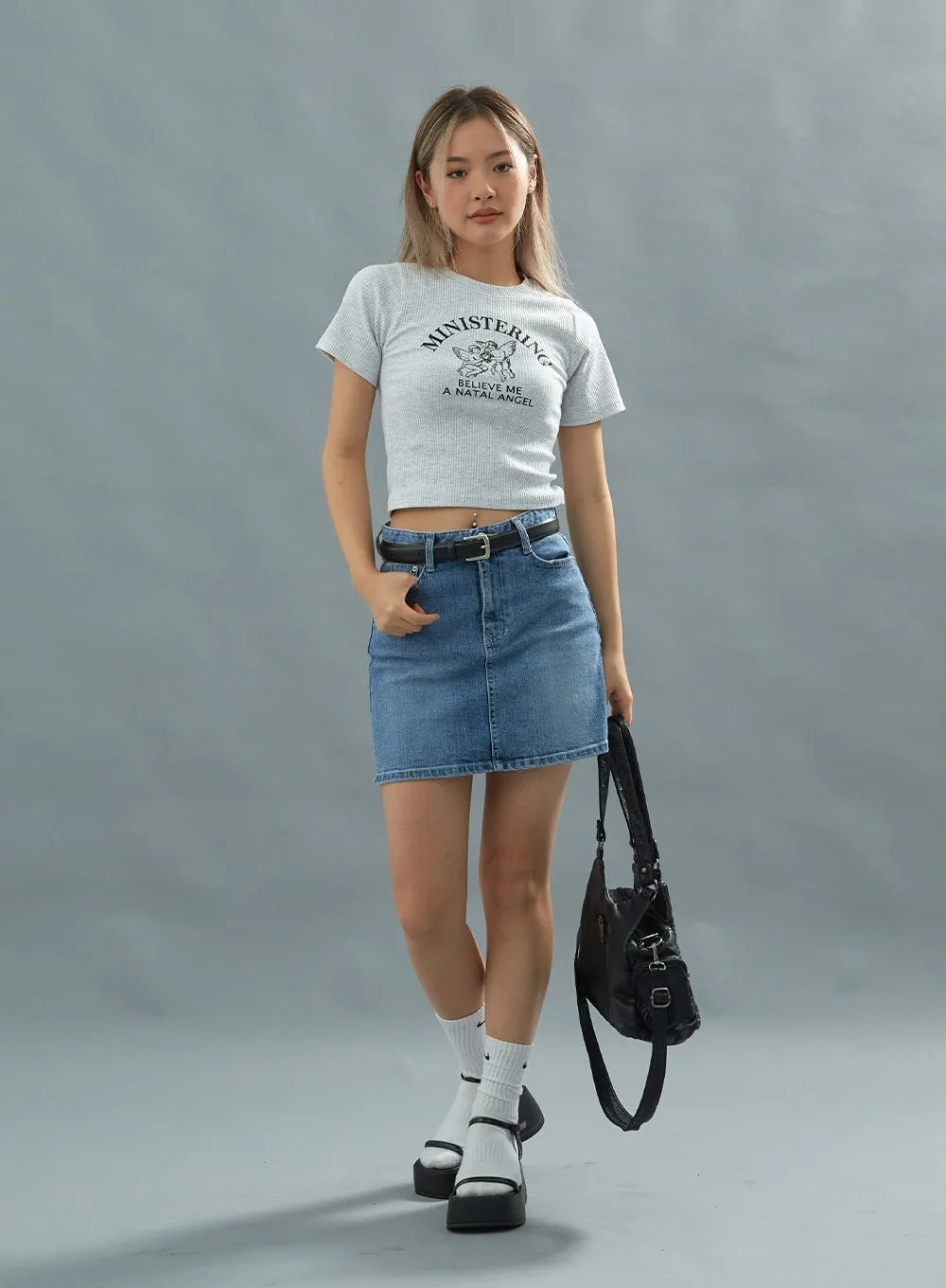 Basic Denim Miniskirt CU22