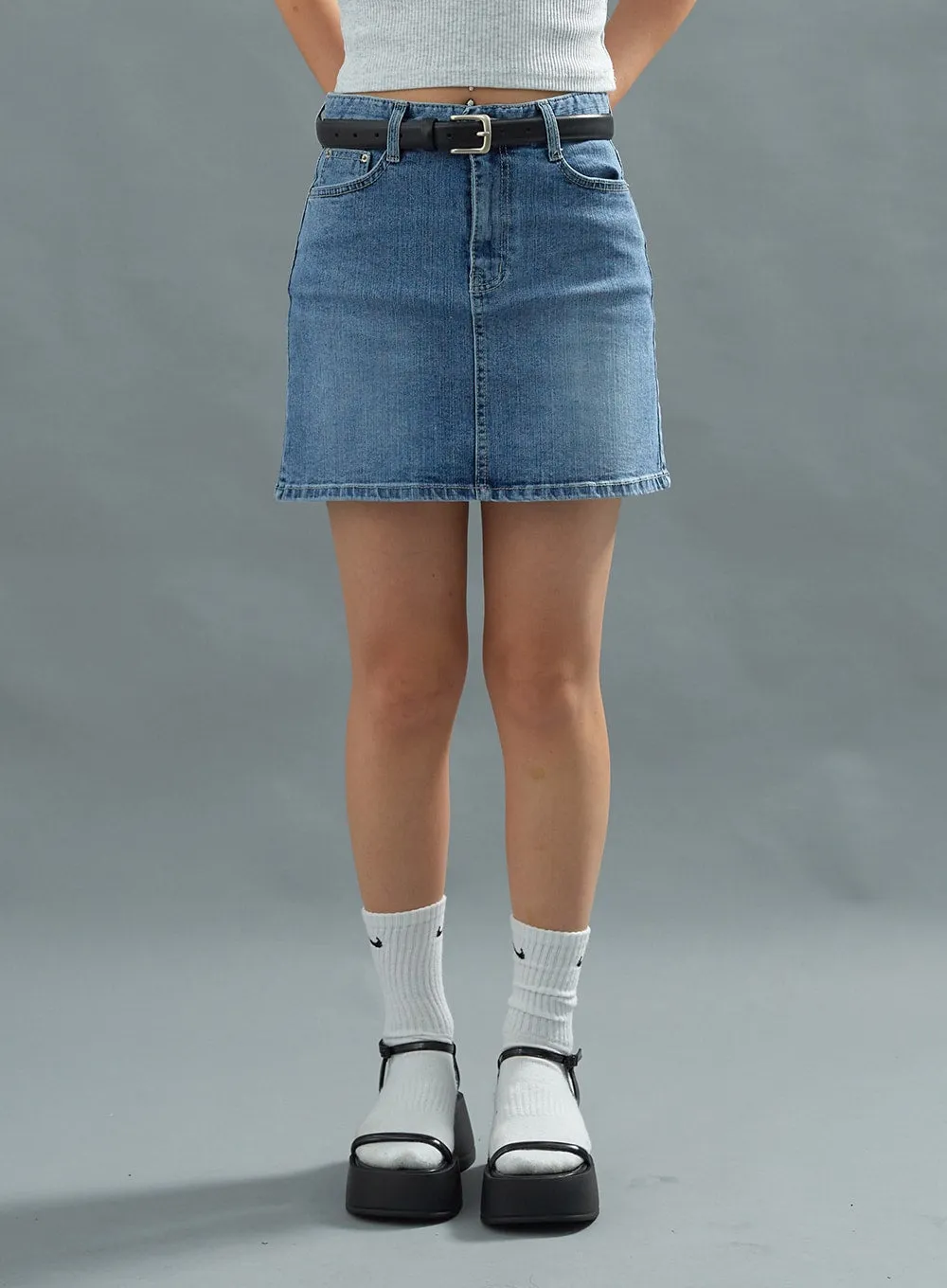 Basic Denim Miniskirt CU22