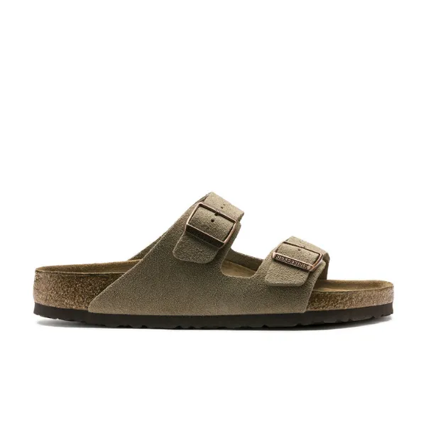 Birkenstock Women's Arizona Soft Footbed Taupe Suede