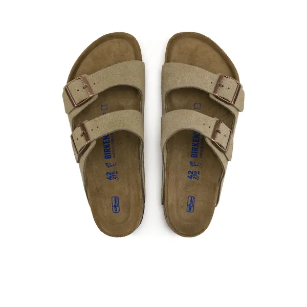 Birkenstock Women's Arizona Soft Footbed Taupe Suede