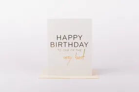 Birthday Best Card