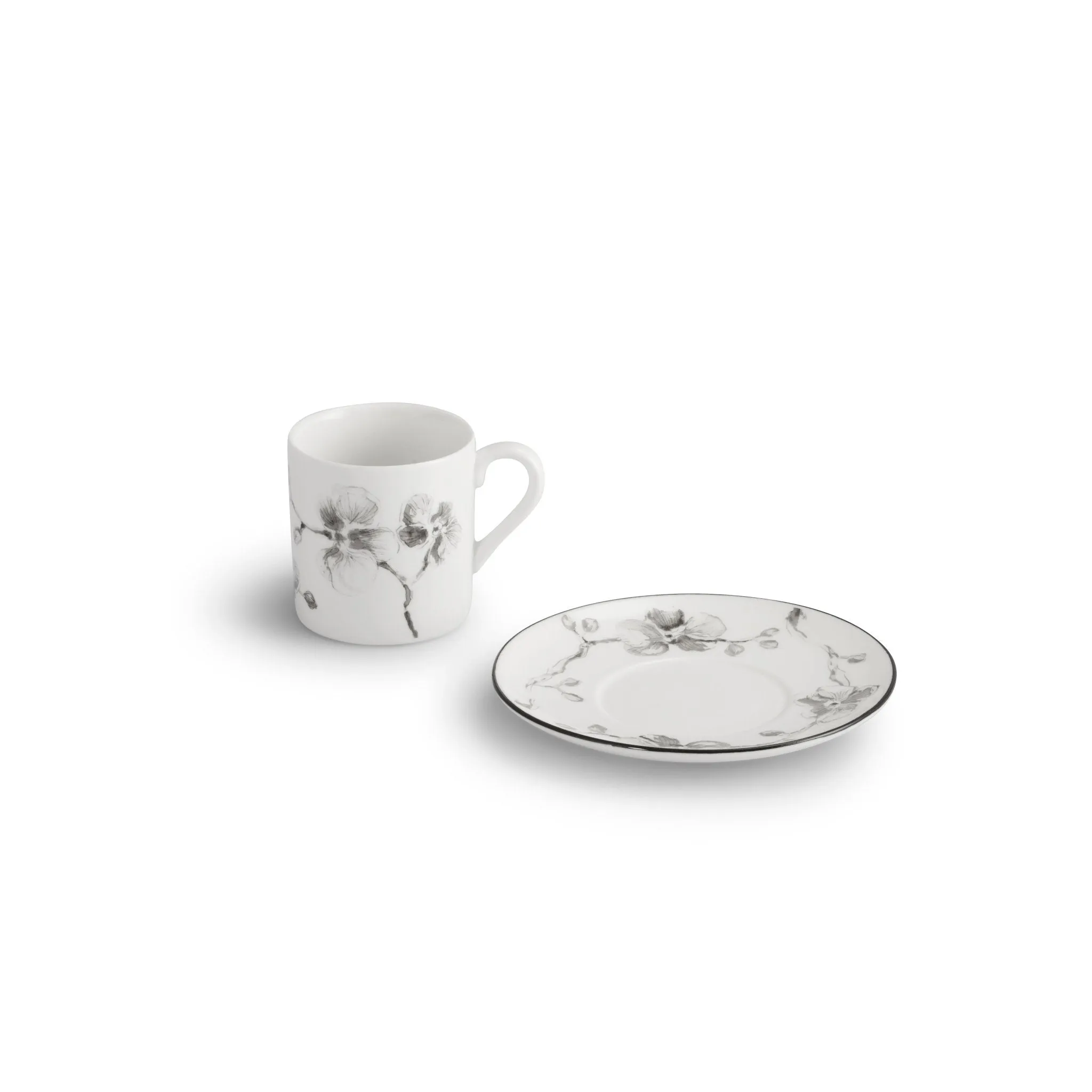 Black Orchid Demitasse