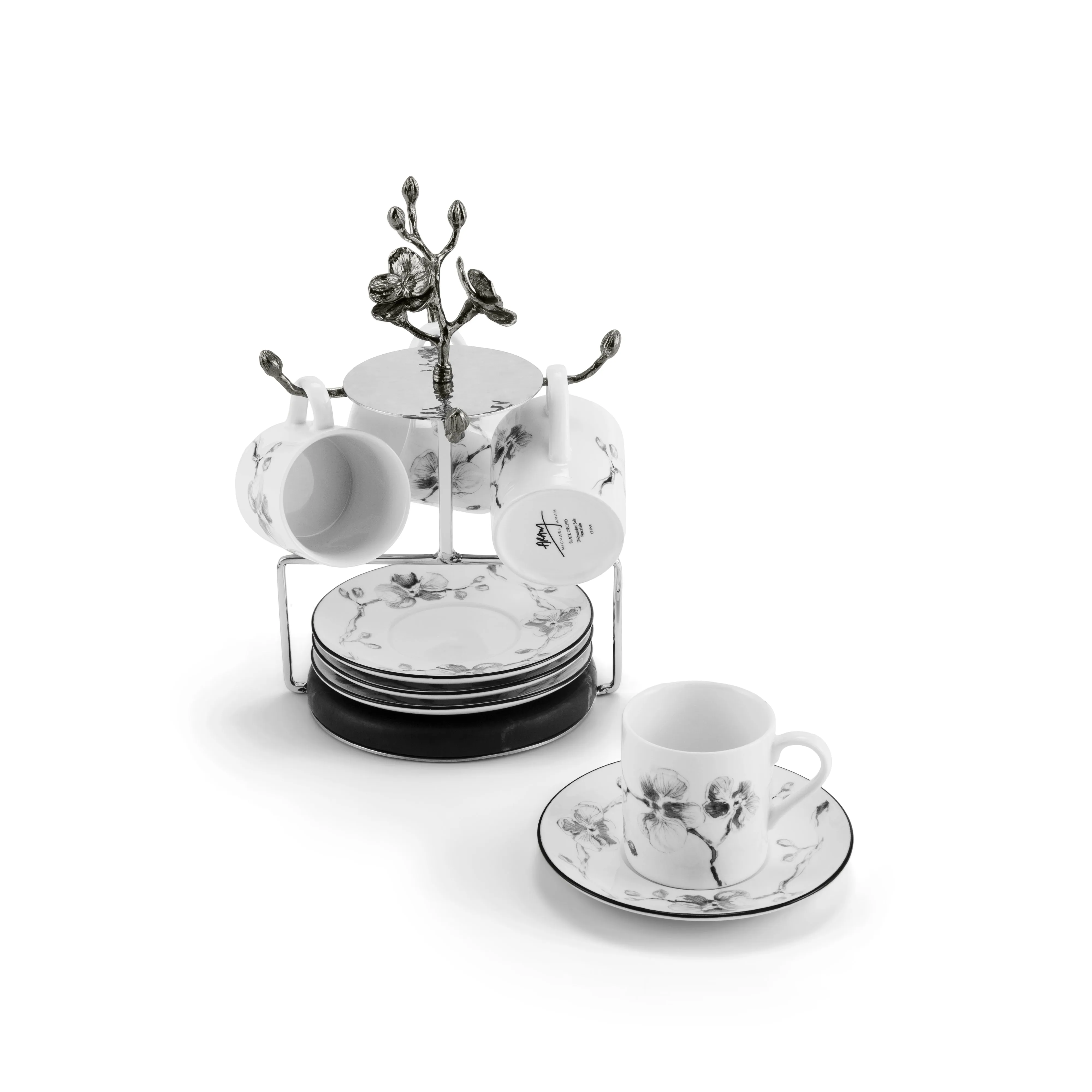 Black Orchid Demitasse