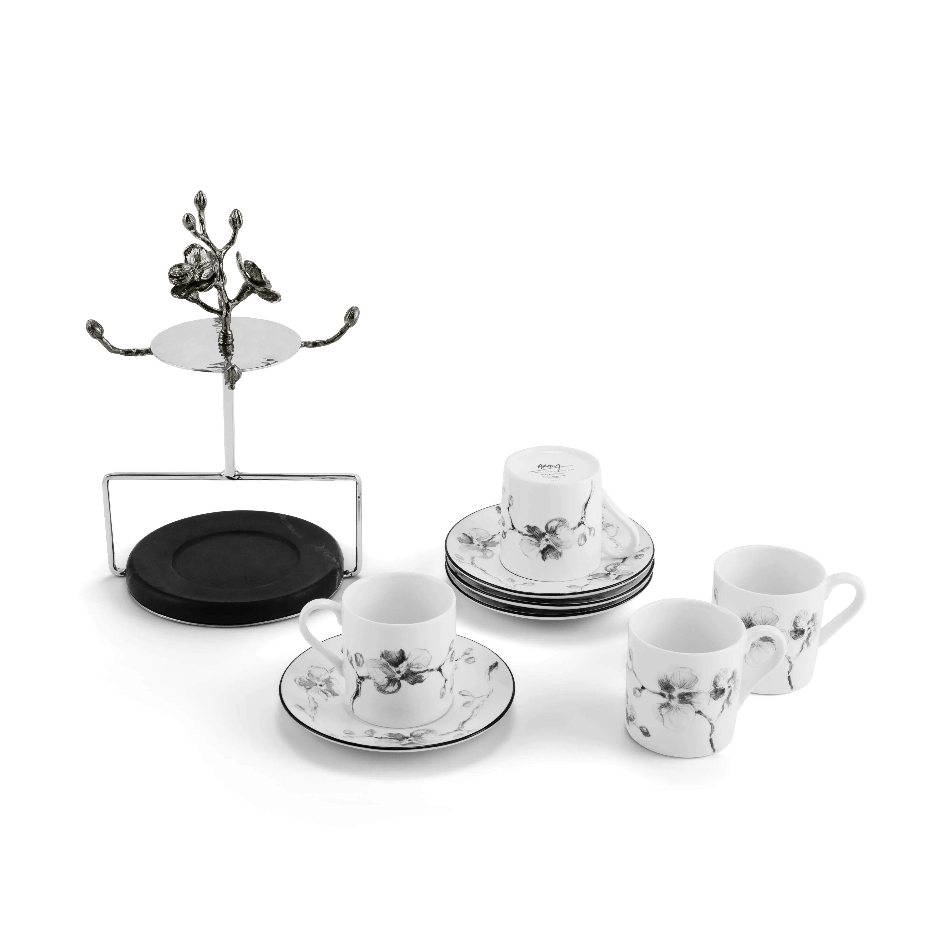 Black Orchid Demitasse