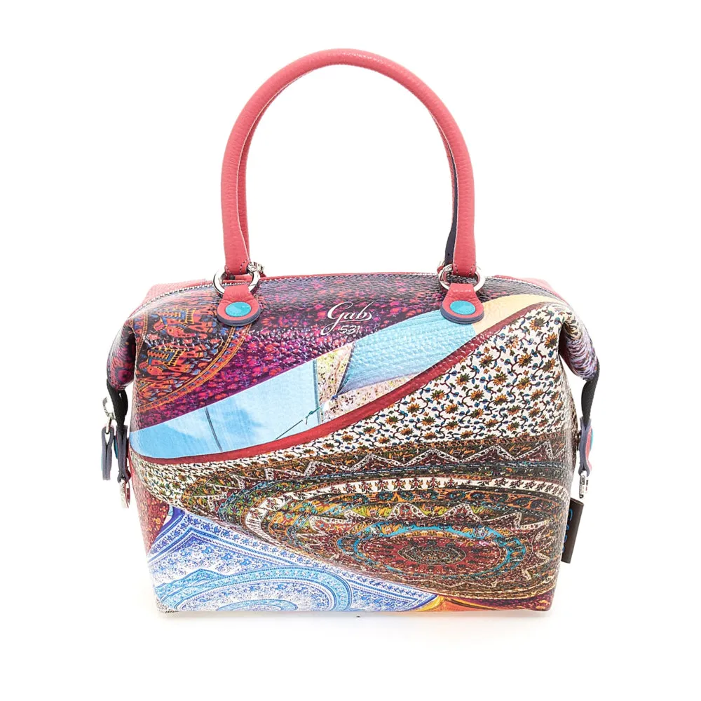 Borsa Donna a Mano con Tracolla GABS G3 PLUS Holiday in Pelle stampa Foulard Ibiza Medium