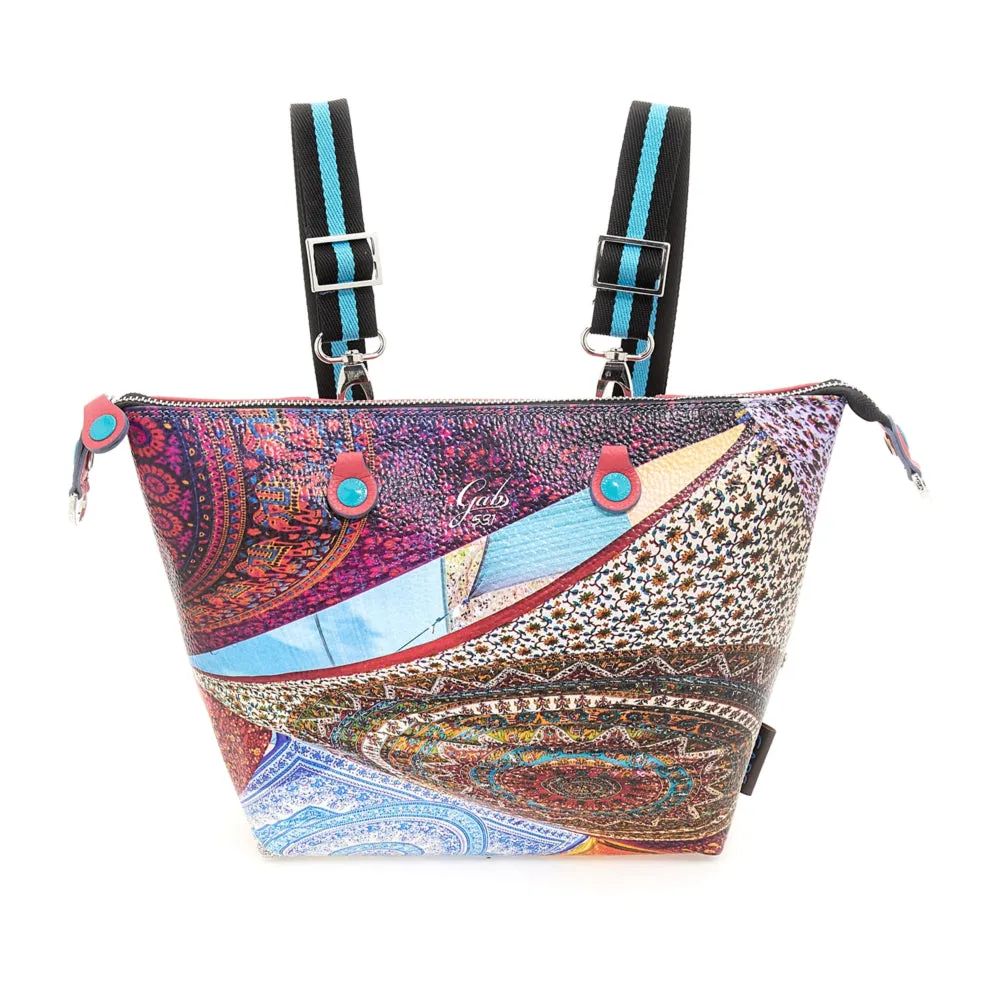 Borsa Donna a Mano con Tracolla GABS G3 PLUS Holiday in Pelle stampa Foulard Ibiza Medium