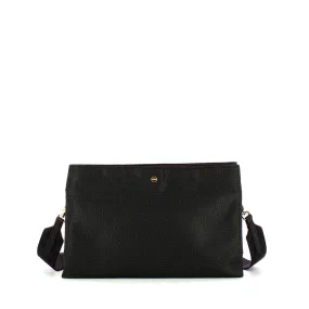 Borsa Donna a Tracolla BORBONESE linea Eco Line Small in Tessuto OP Dark Black