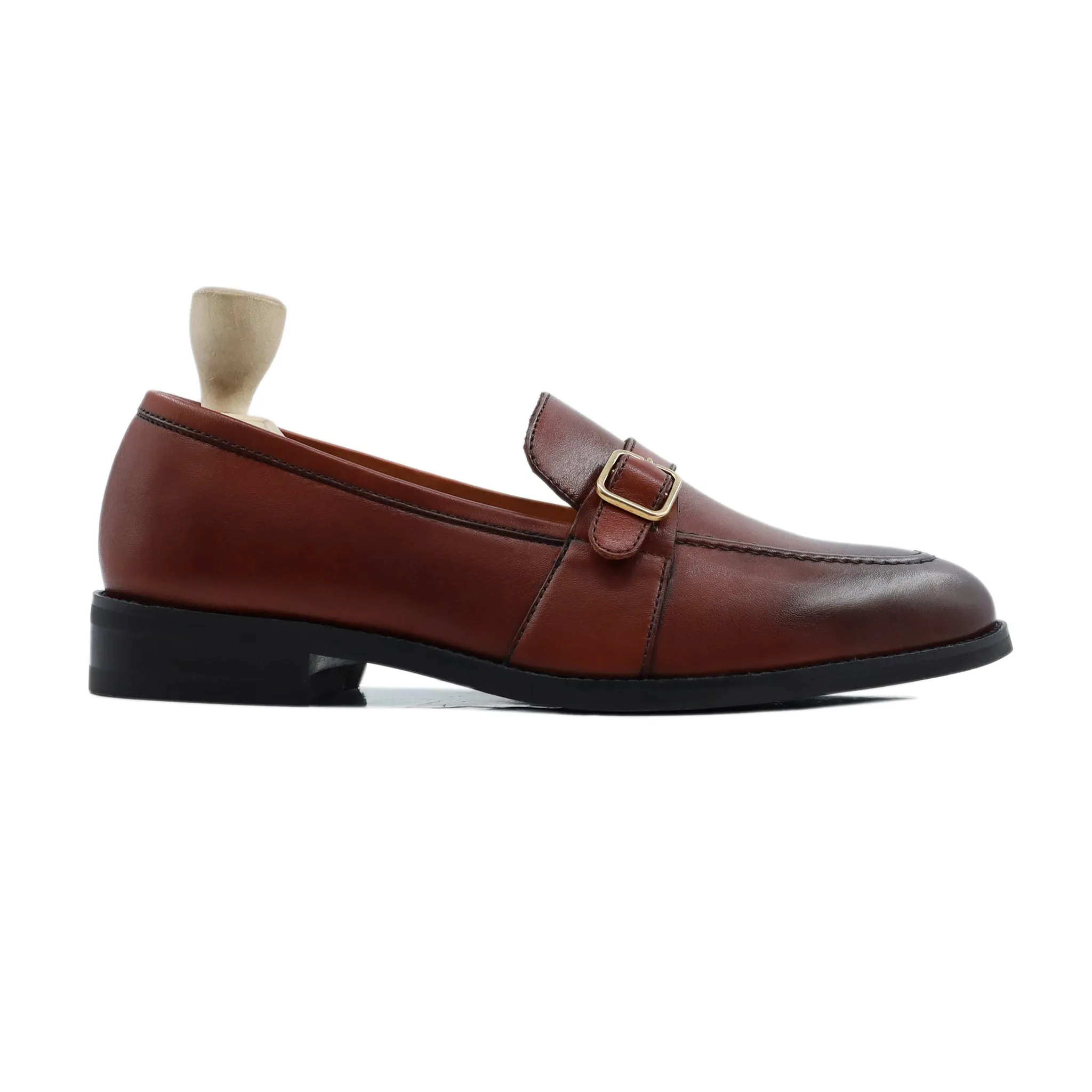 BRIXTON - REDDISH BROWN LOAFER