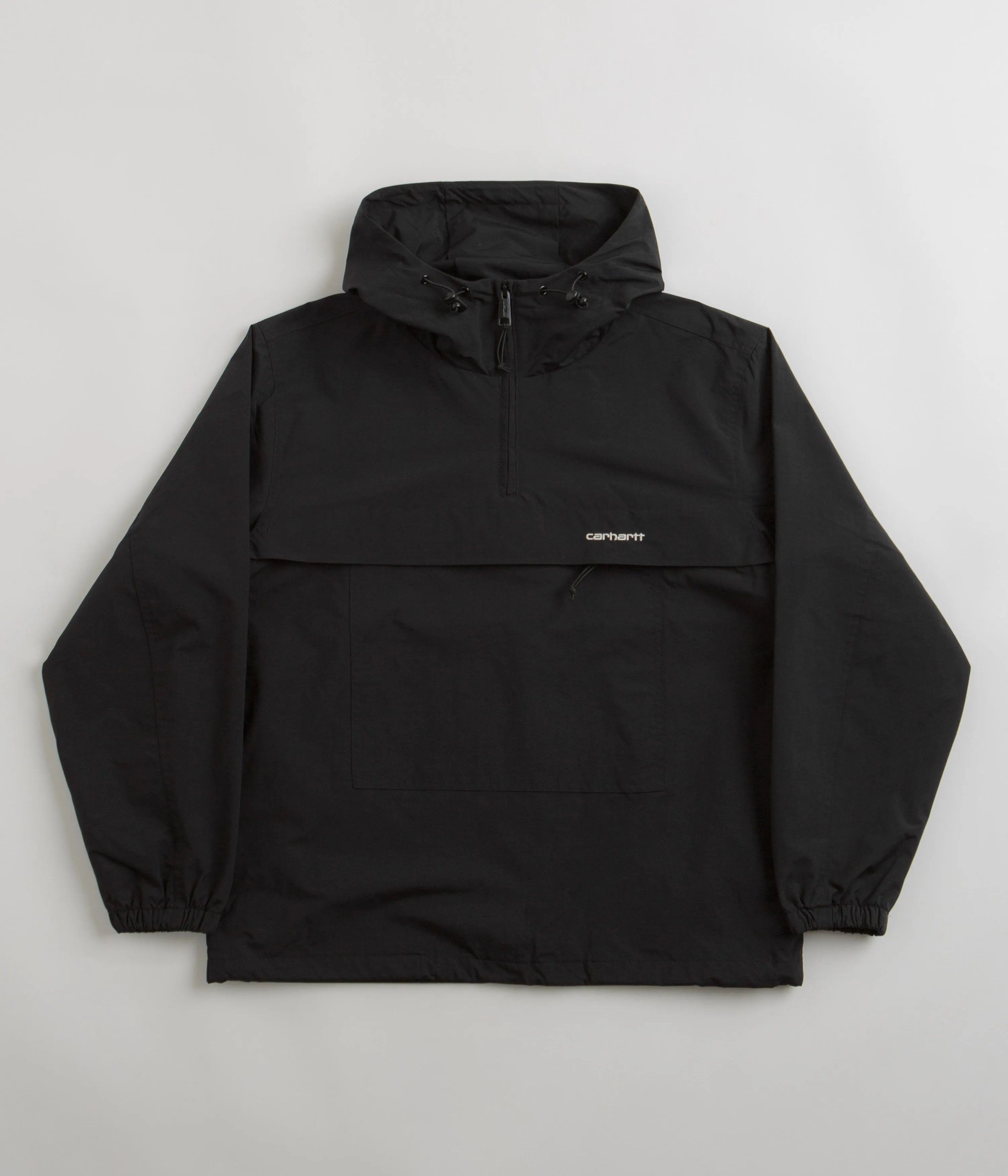 Carhartt Summer Windbreaker Pullover Jacket - Black / White