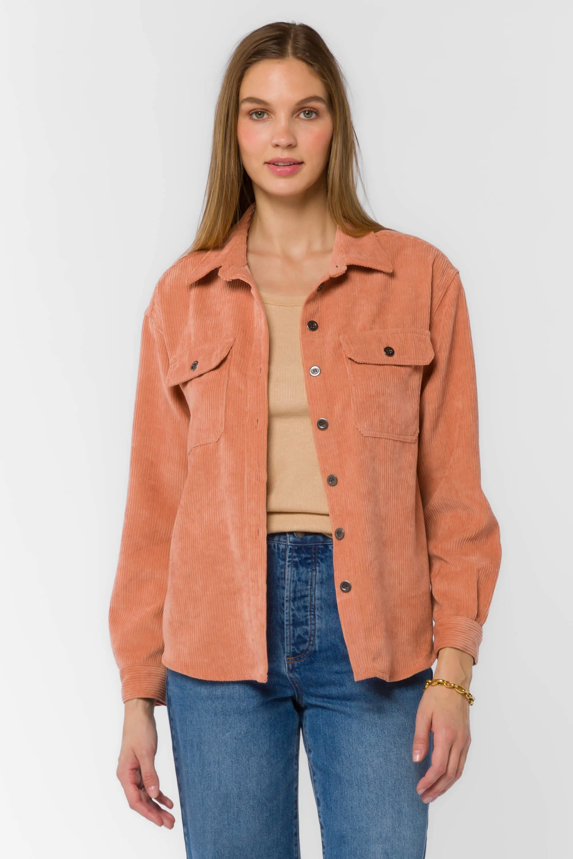 Carmele Terracotta Shacket