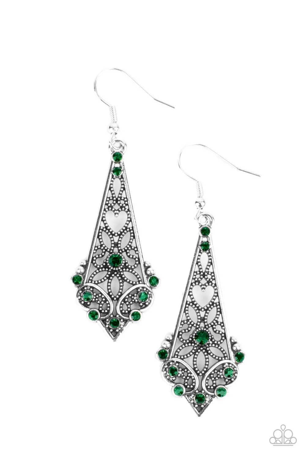 Casablanca Charisma - Green Earring