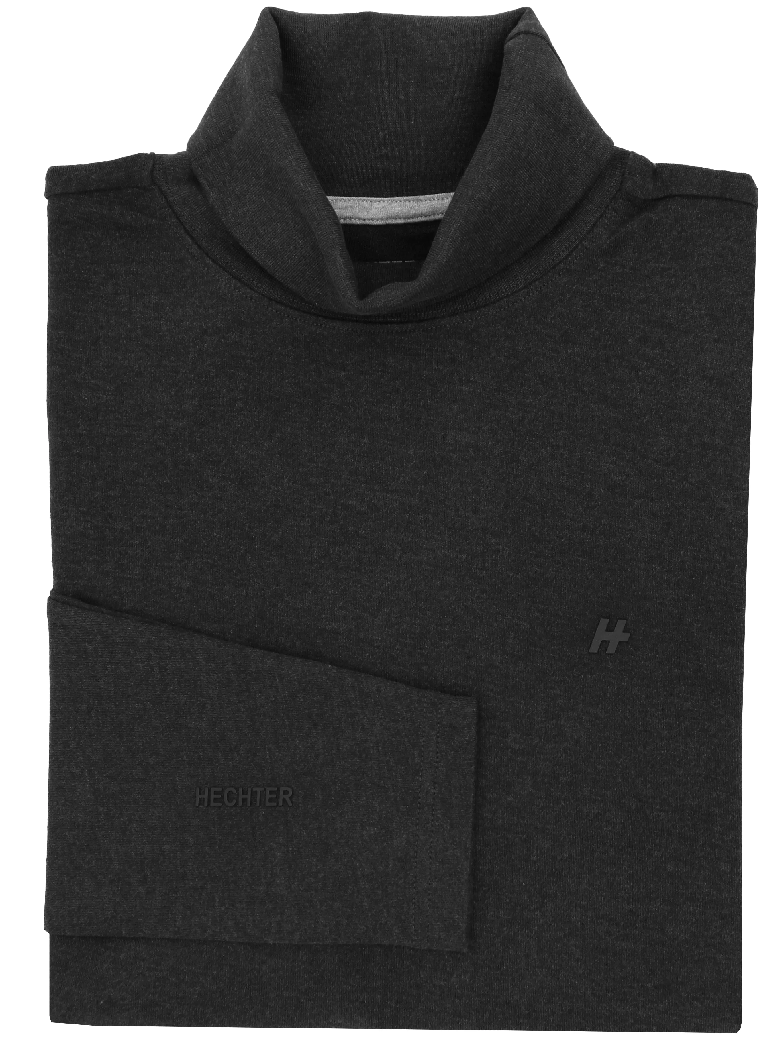 Charcoal Rollneck Jersey Knit