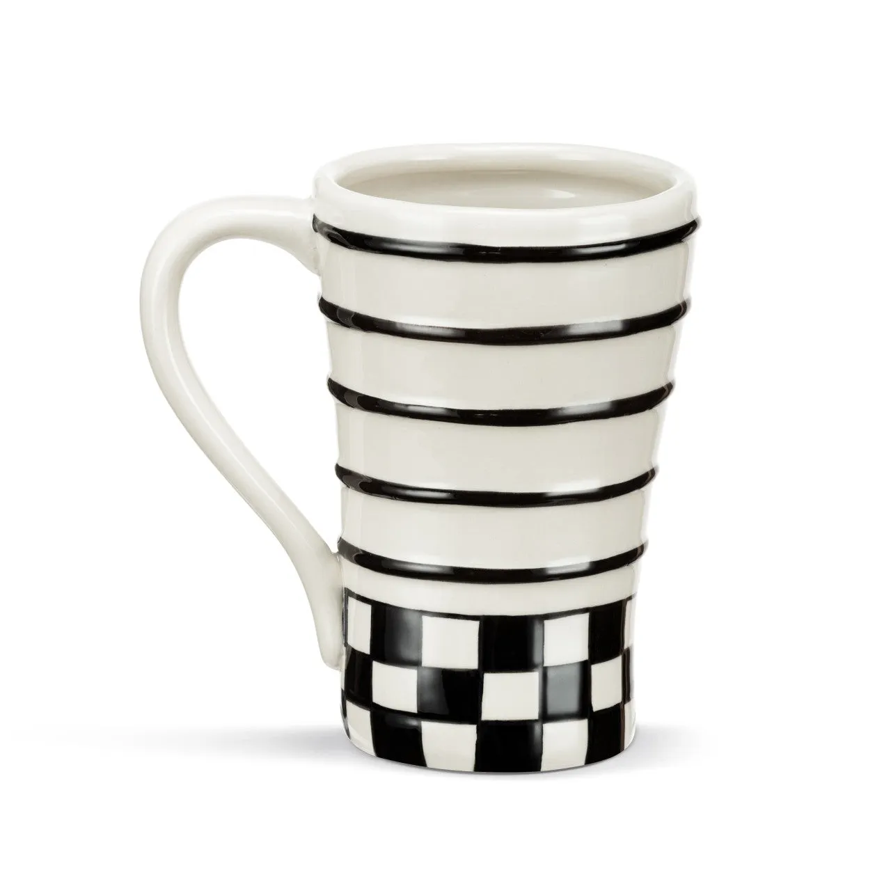 Checker Red Heart Mug