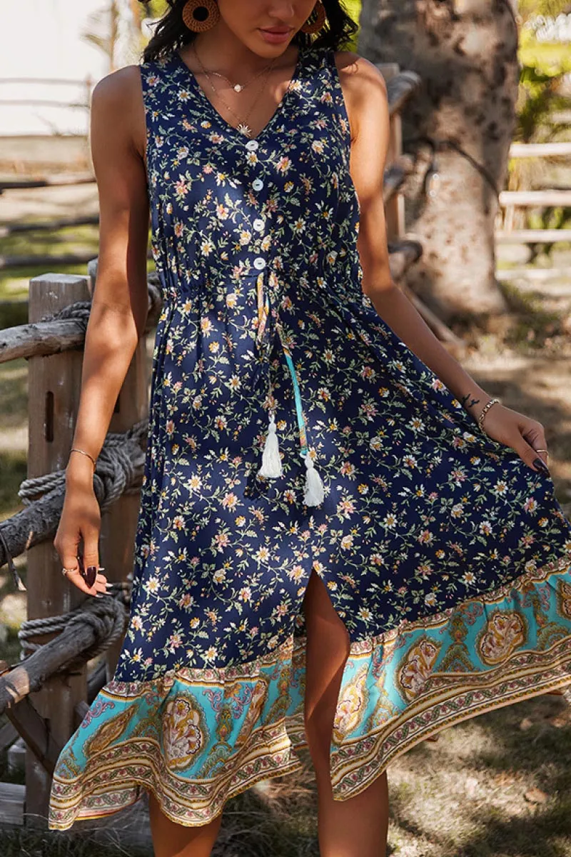 Chic Floral Boho Dress: Perfect Summer Beach Wedding Guest Attire for Women