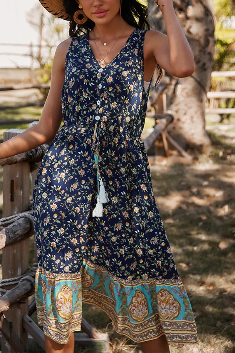 Chic Floral Boho Dress: Perfect Summer Beach Wedding Guest Attire for Women