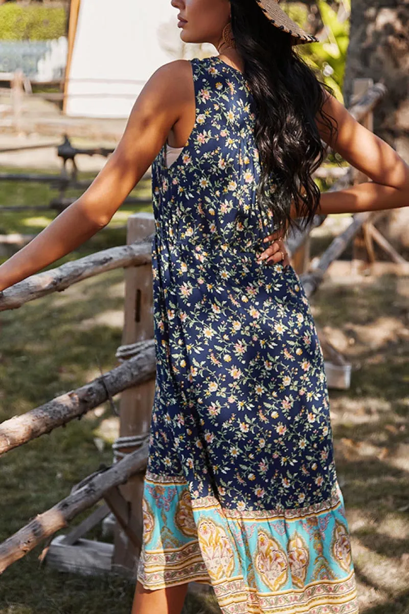 Chic Floral Boho Dress: Perfect Summer Beach Wedding Guest Attire for Women