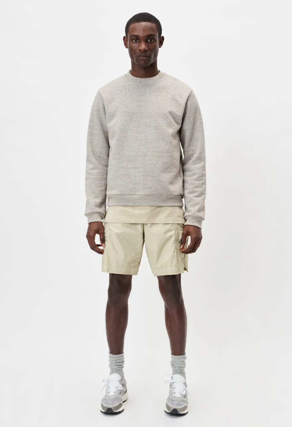 Cotton Poplin Frame Shorts / Desert