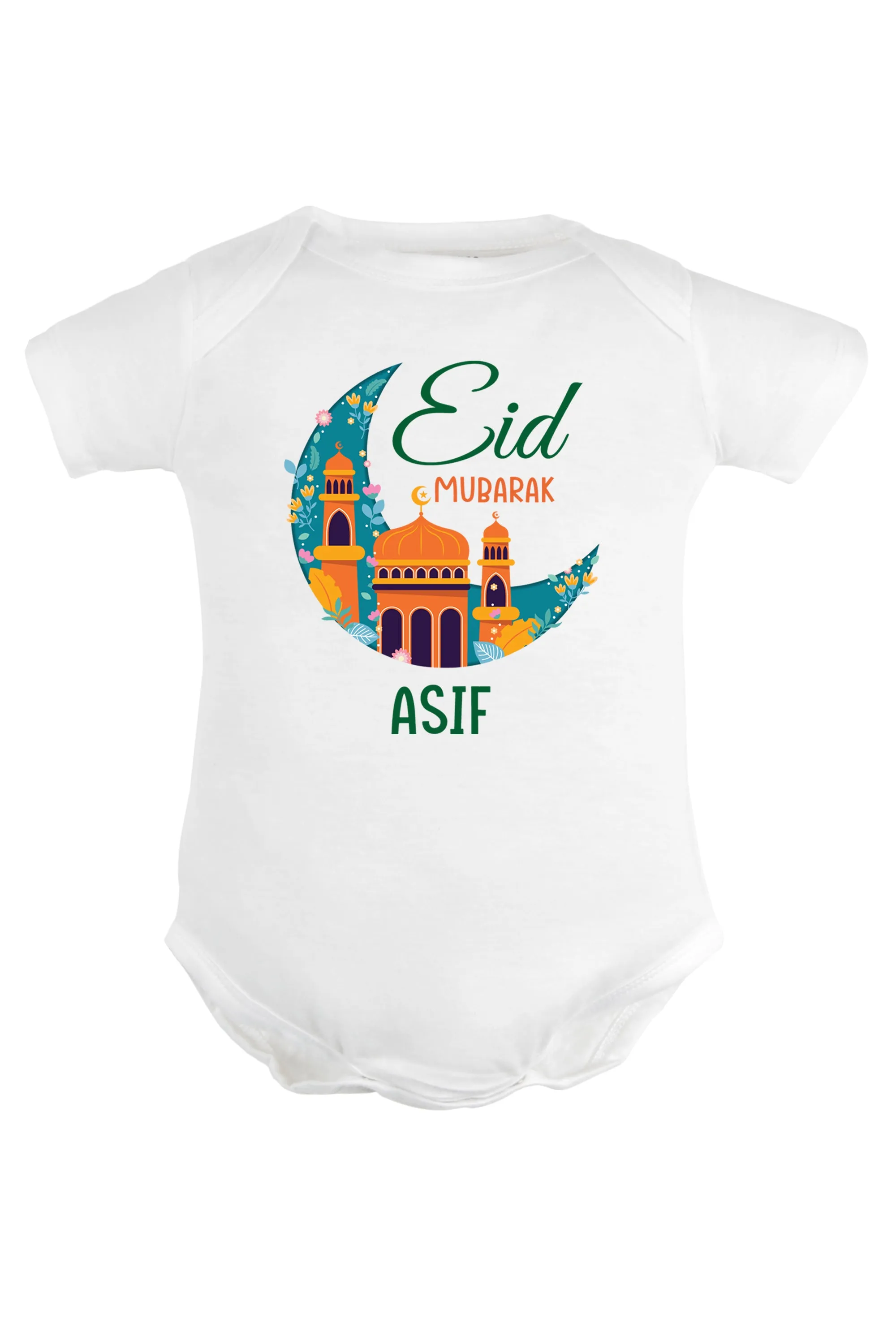 Eid Mubarak Baby Romper | Onesies w/ Custom Name