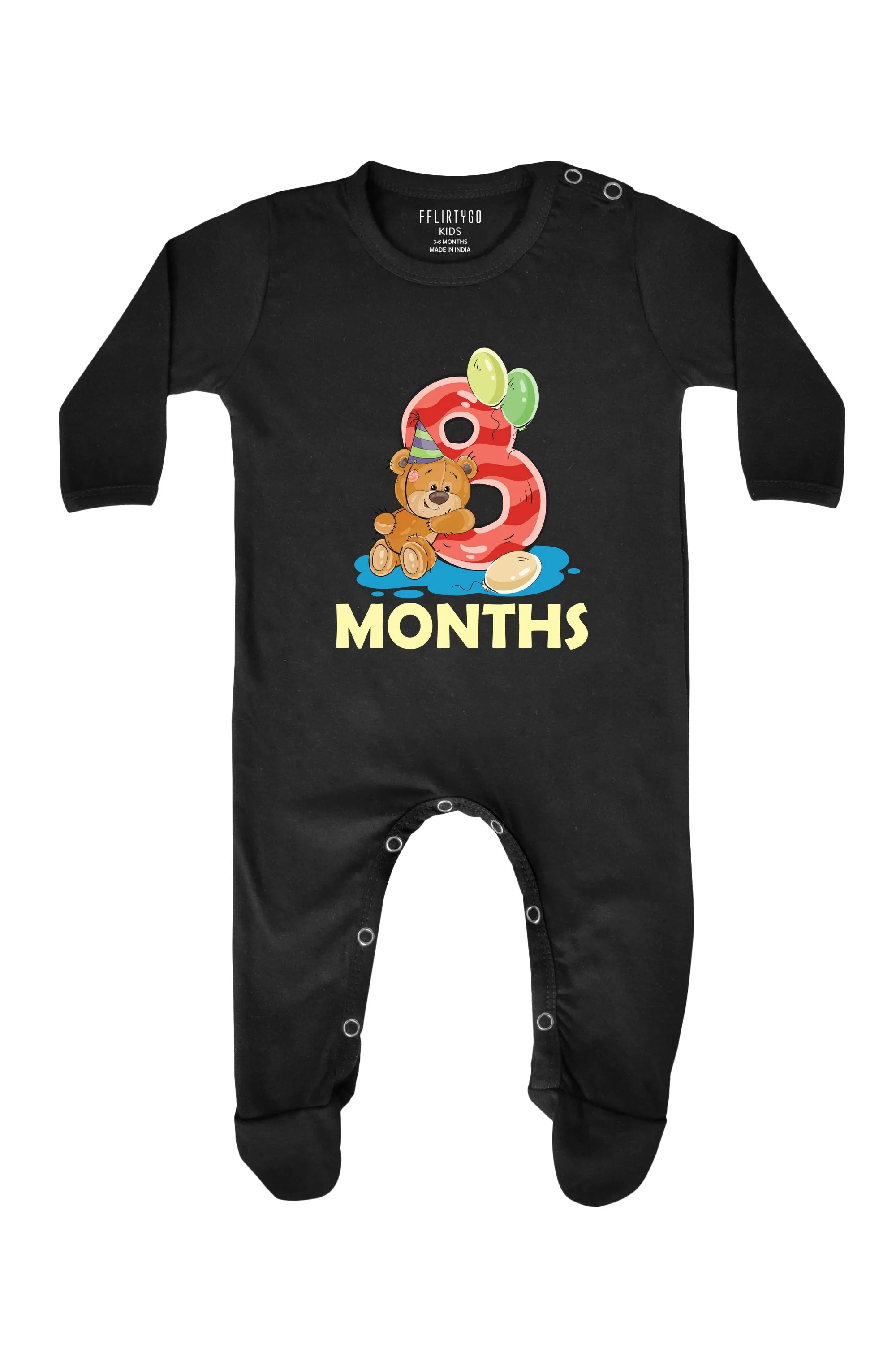 Eight Months Milestone Baby Romper | Onesies