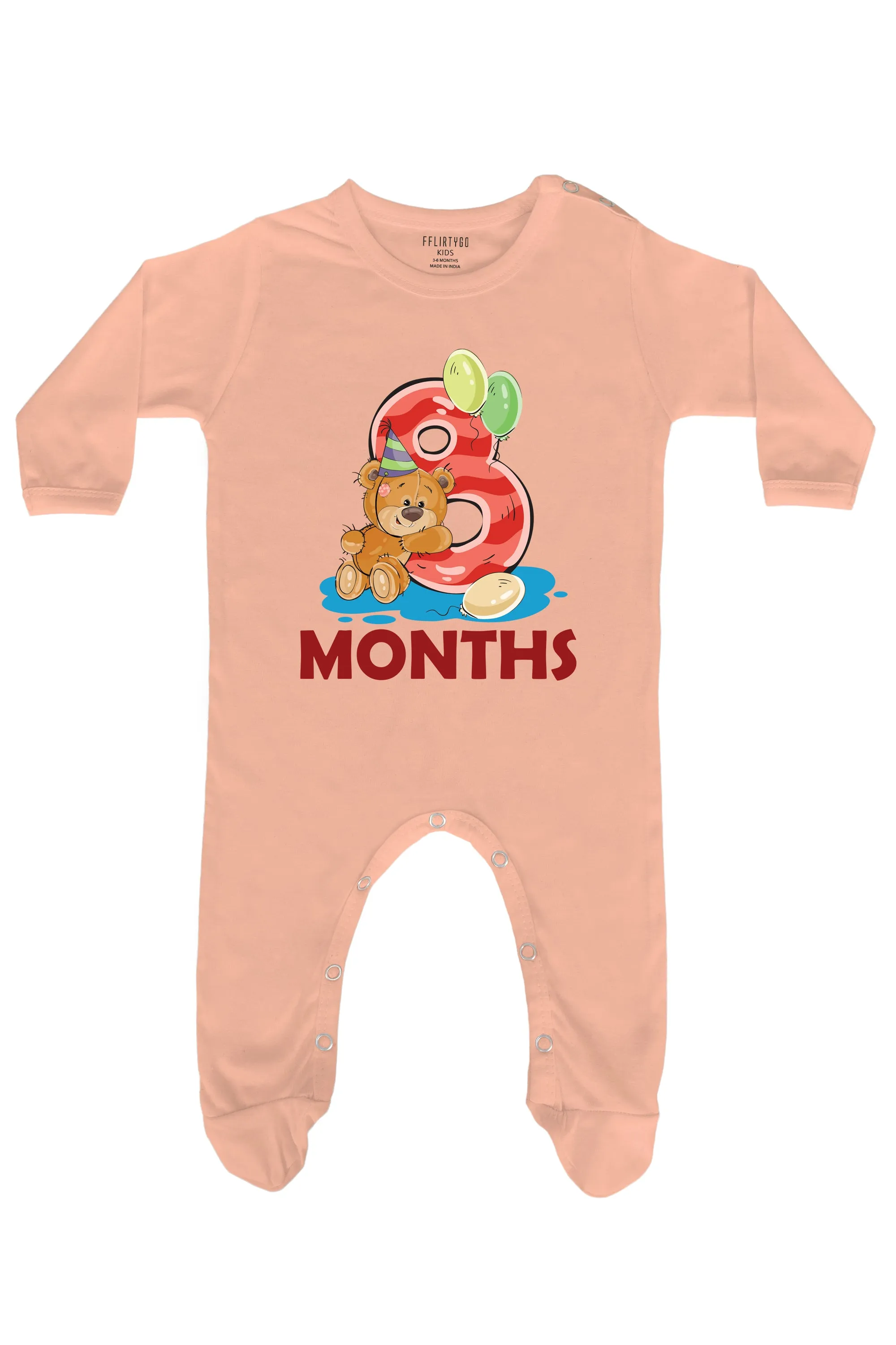 Eight Months Milestone Baby Romper | Onesies