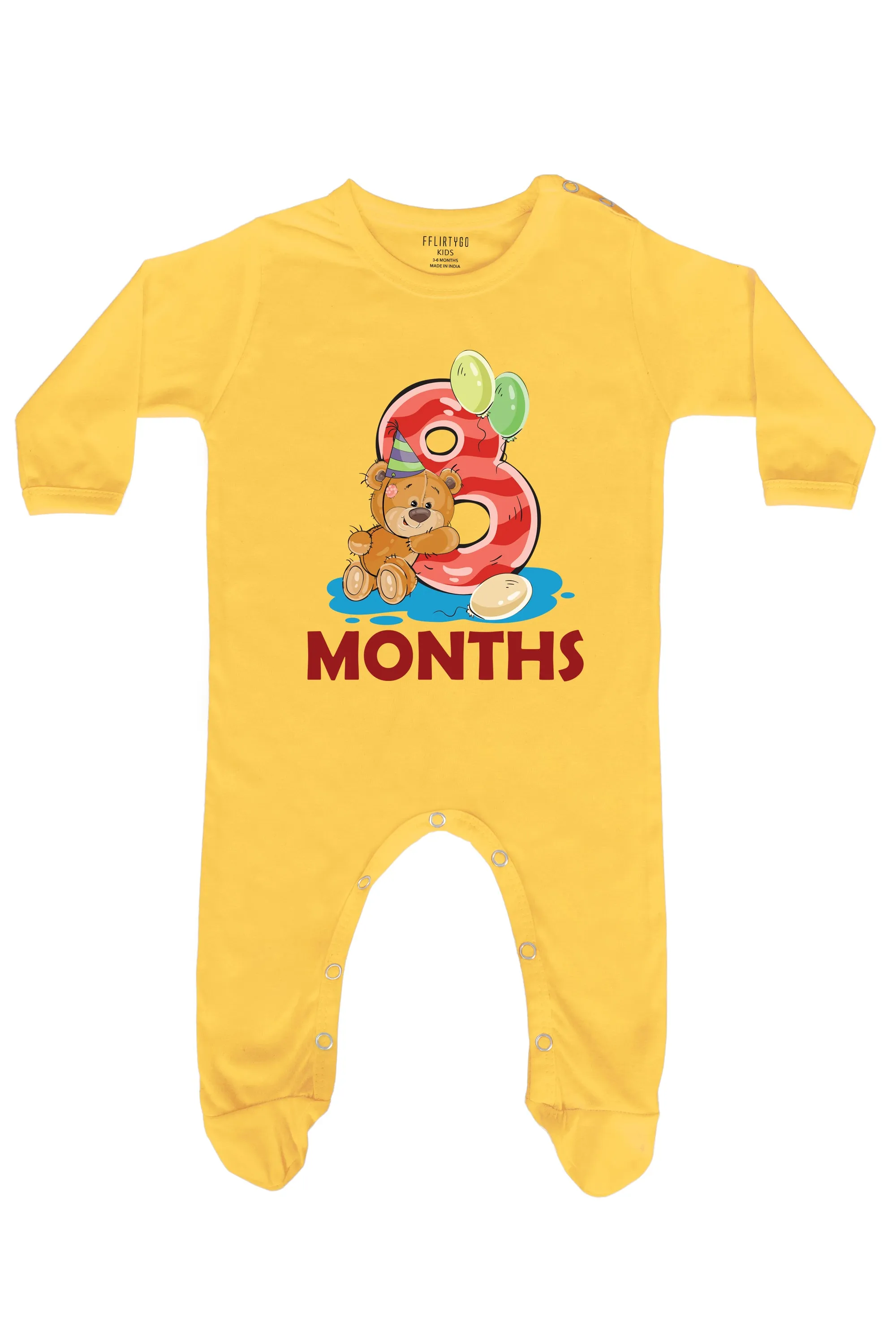 Eight Months Milestone Baby Romper | Onesies