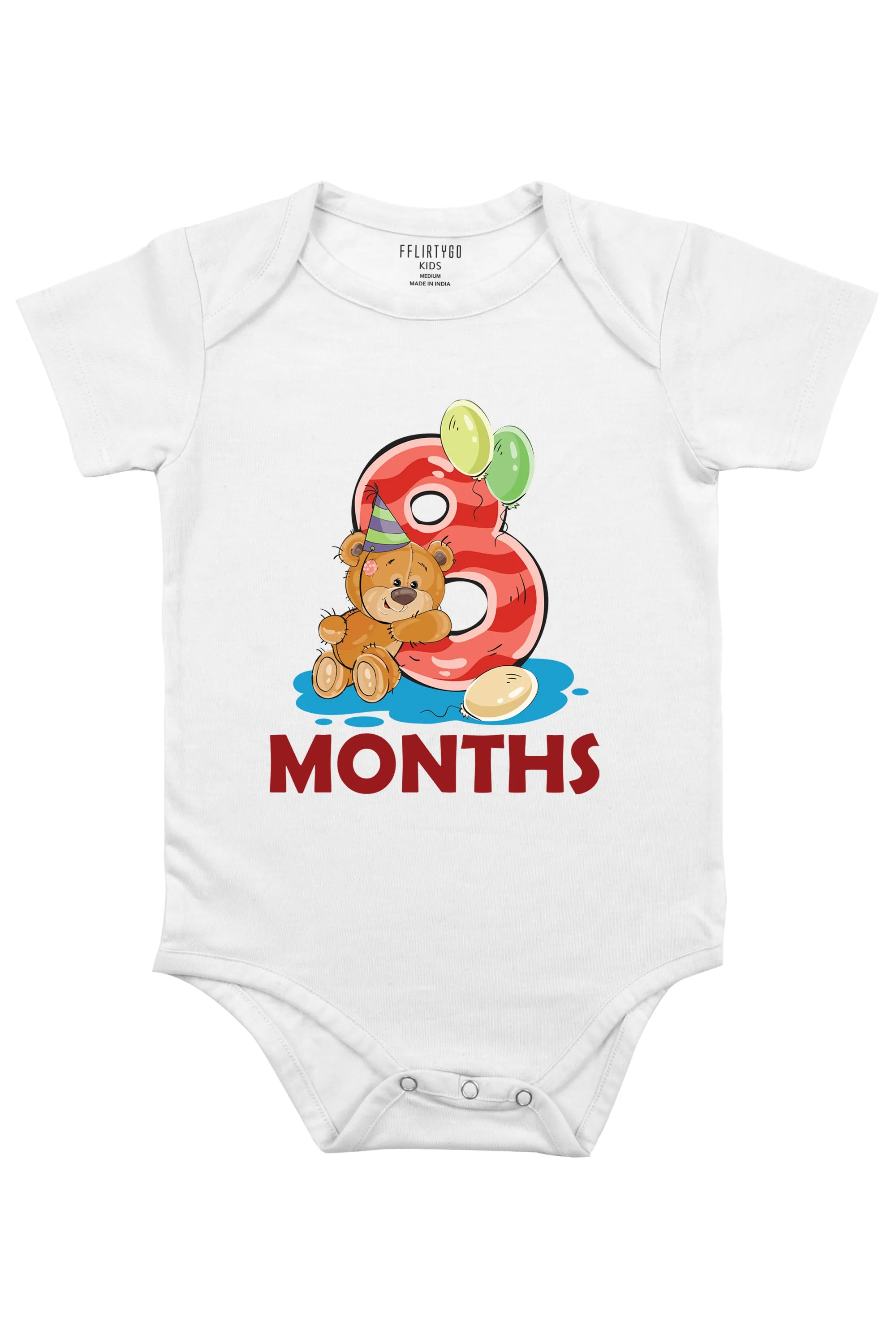 Eight Months Milestone Baby Romper | Onesies