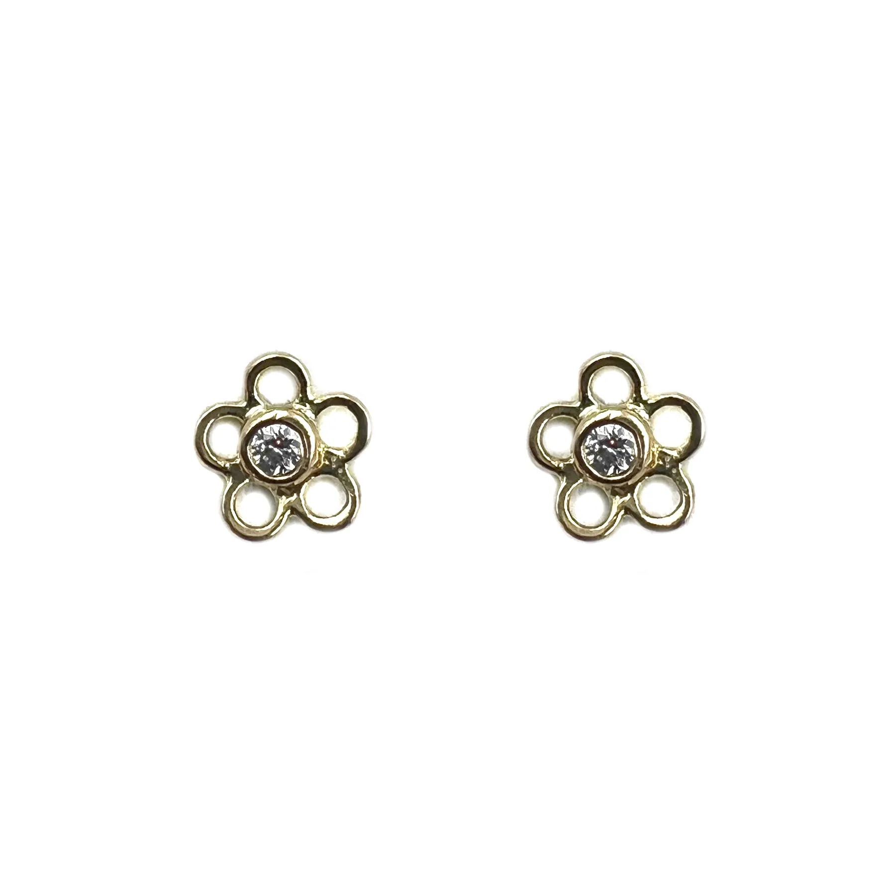 Flower Diamond Studs