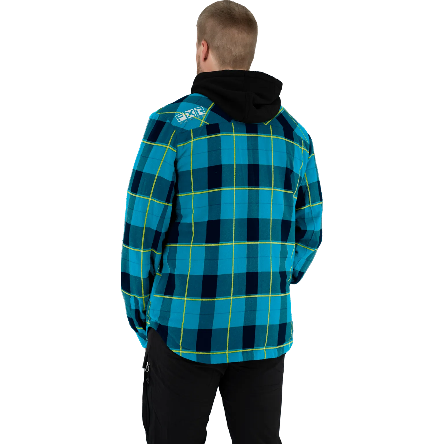 FXR Men's Timber Insulated Flannel Jacket Sky Blue/Slate