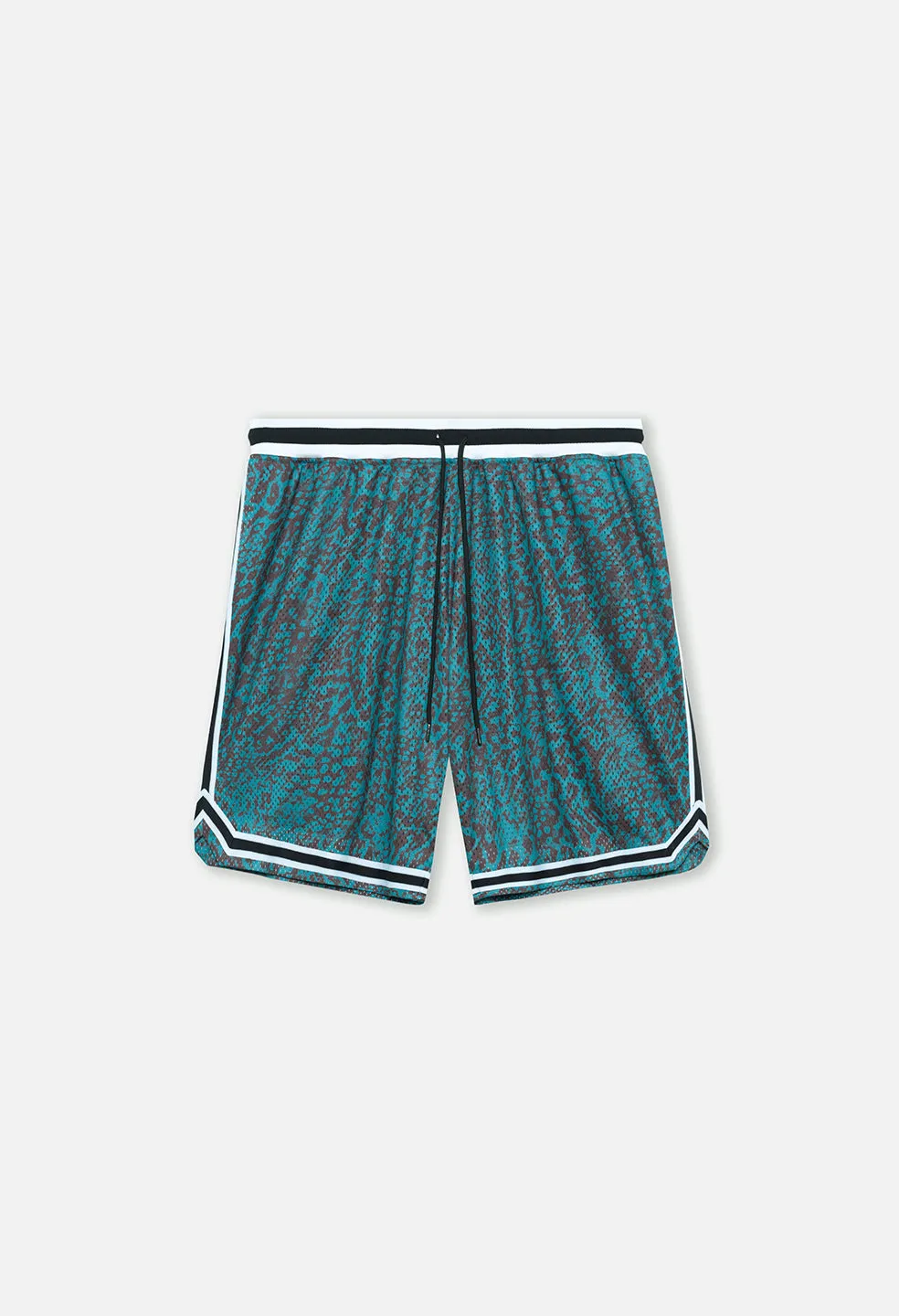 Game Shorts / Turquoise Leopard