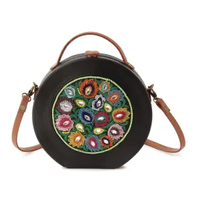 Garden Hand Embroidered Crossbody Sling Bag for women