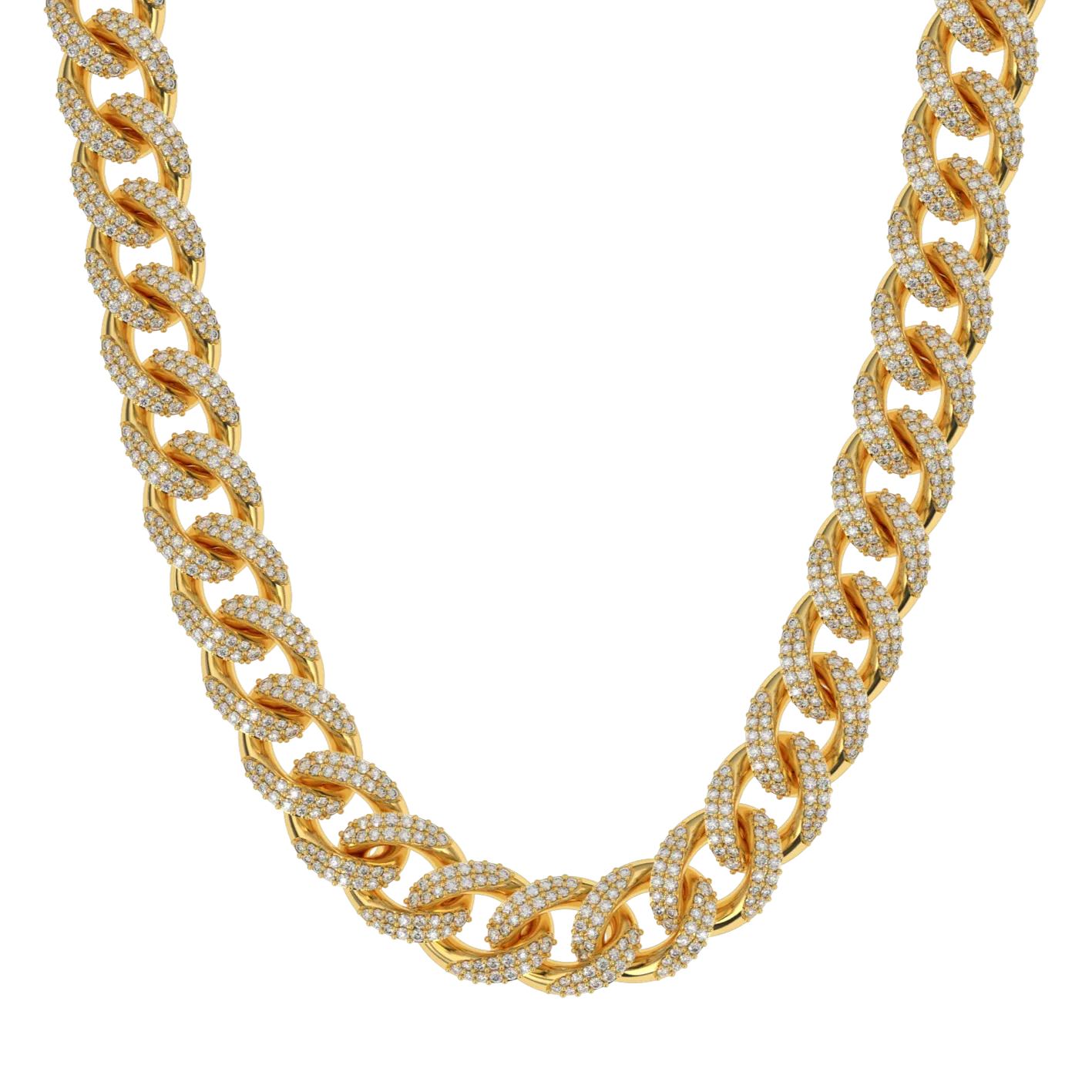 Gold Gods 10MM Diamond Cuban Link Chain