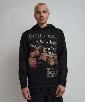 Grateful Roses Hoodie - Black