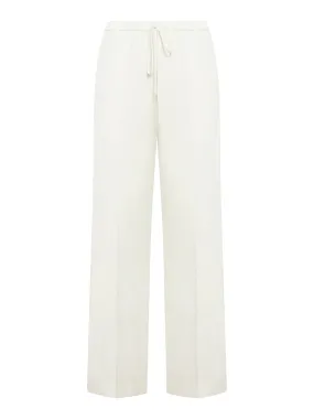 High waisted wide leg trousers