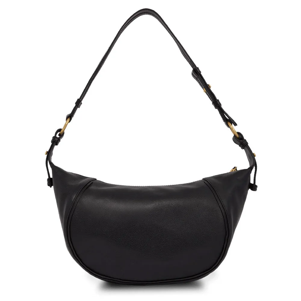 Hobo Bag Small Donna THE BRIDGE linea Domitilla in Pelle Nera