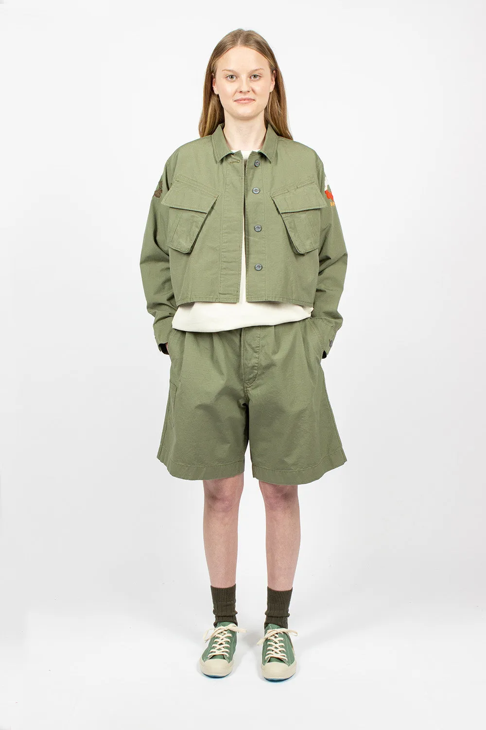 JK-50 Nam Cropped Jacket Army