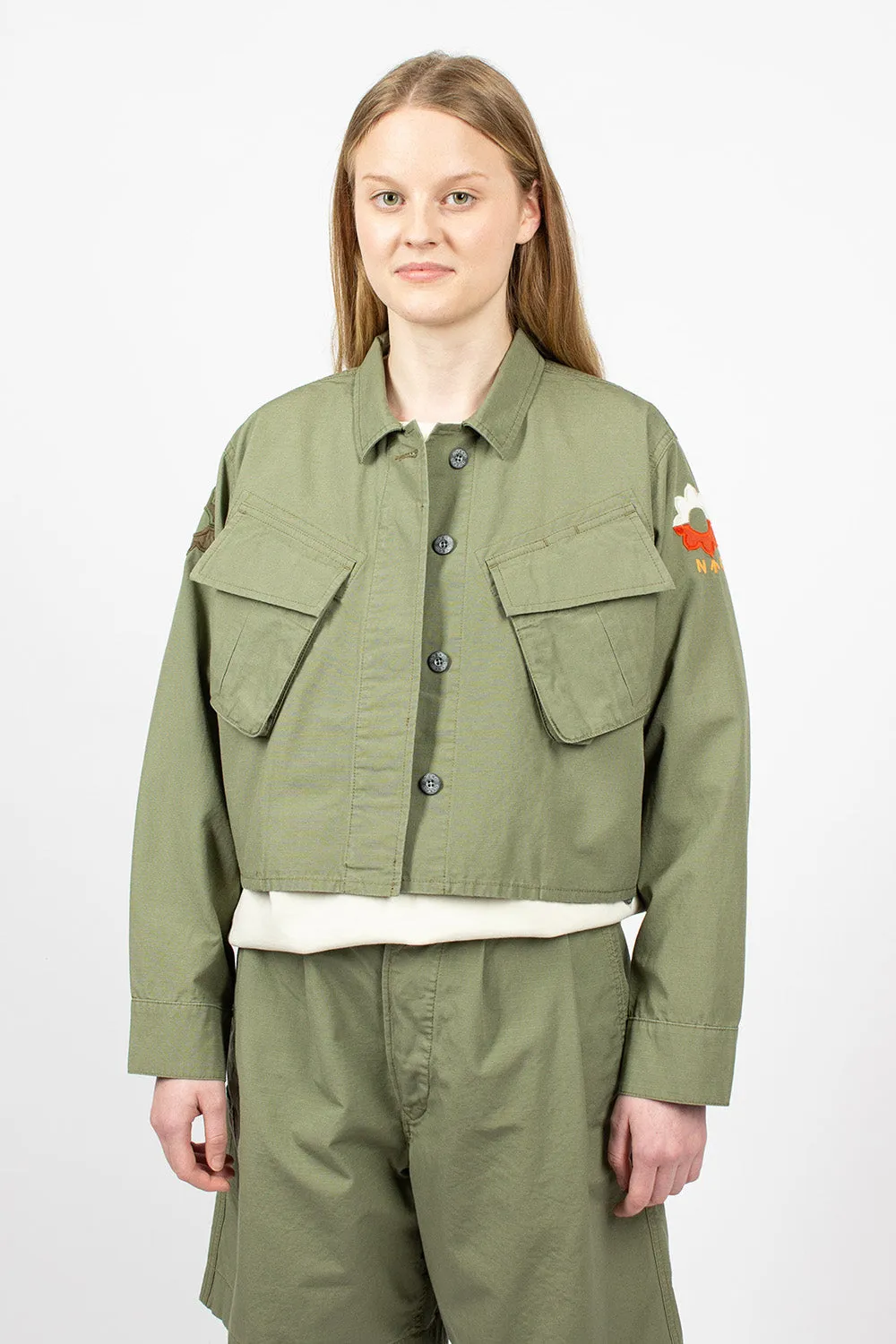 JK-50 Nam Cropped Jacket Army