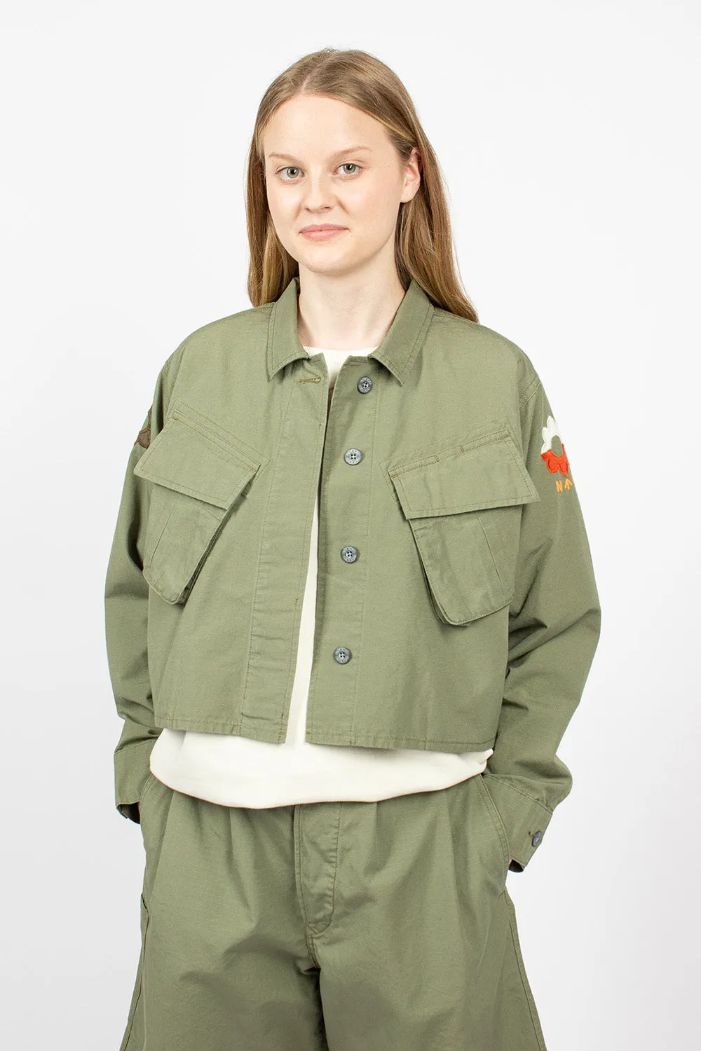 JK-50 Nam Cropped Jacket Army