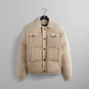 Kith Puffed Stiles Knit Trucker Jacket - Canvas