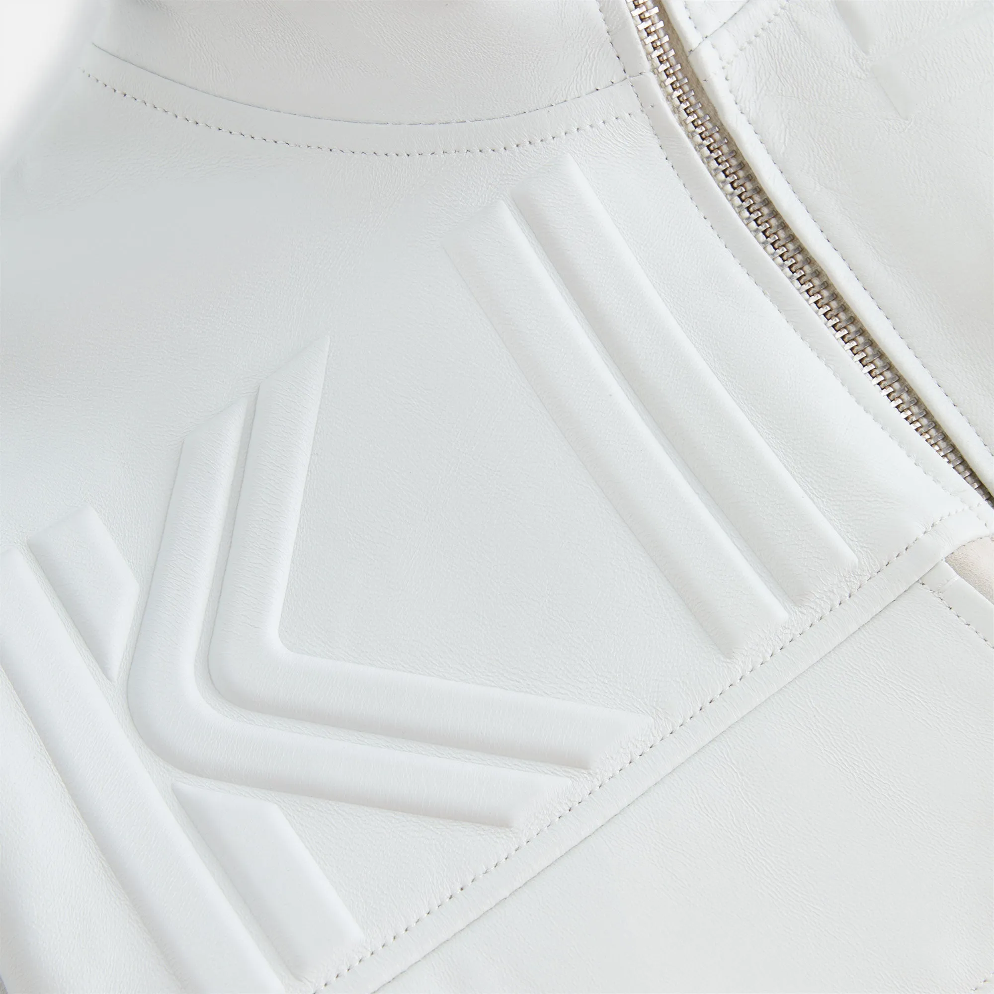 Kith Women Mei Leather Track Bomber - Sandrift