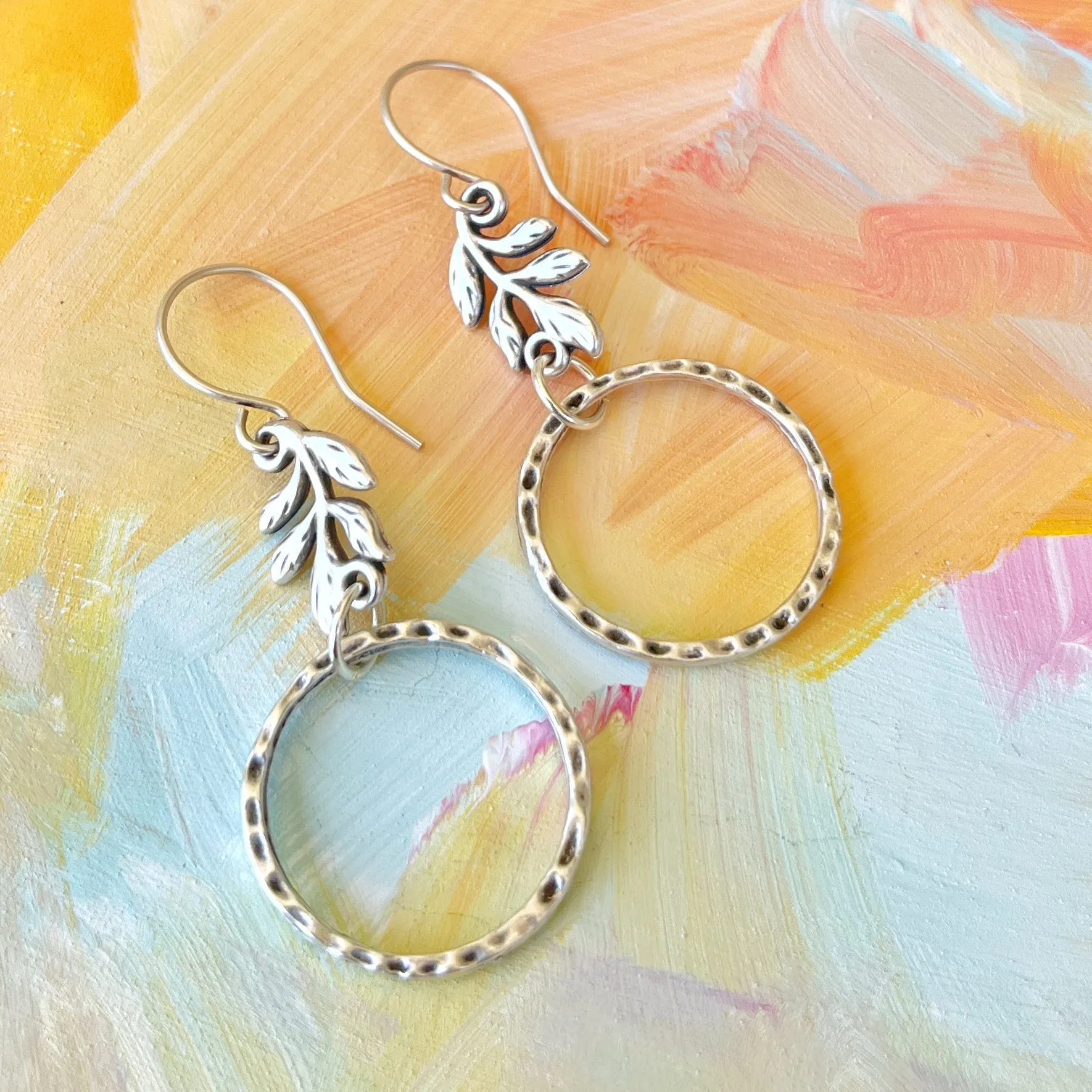 Leafy Charm Earrings