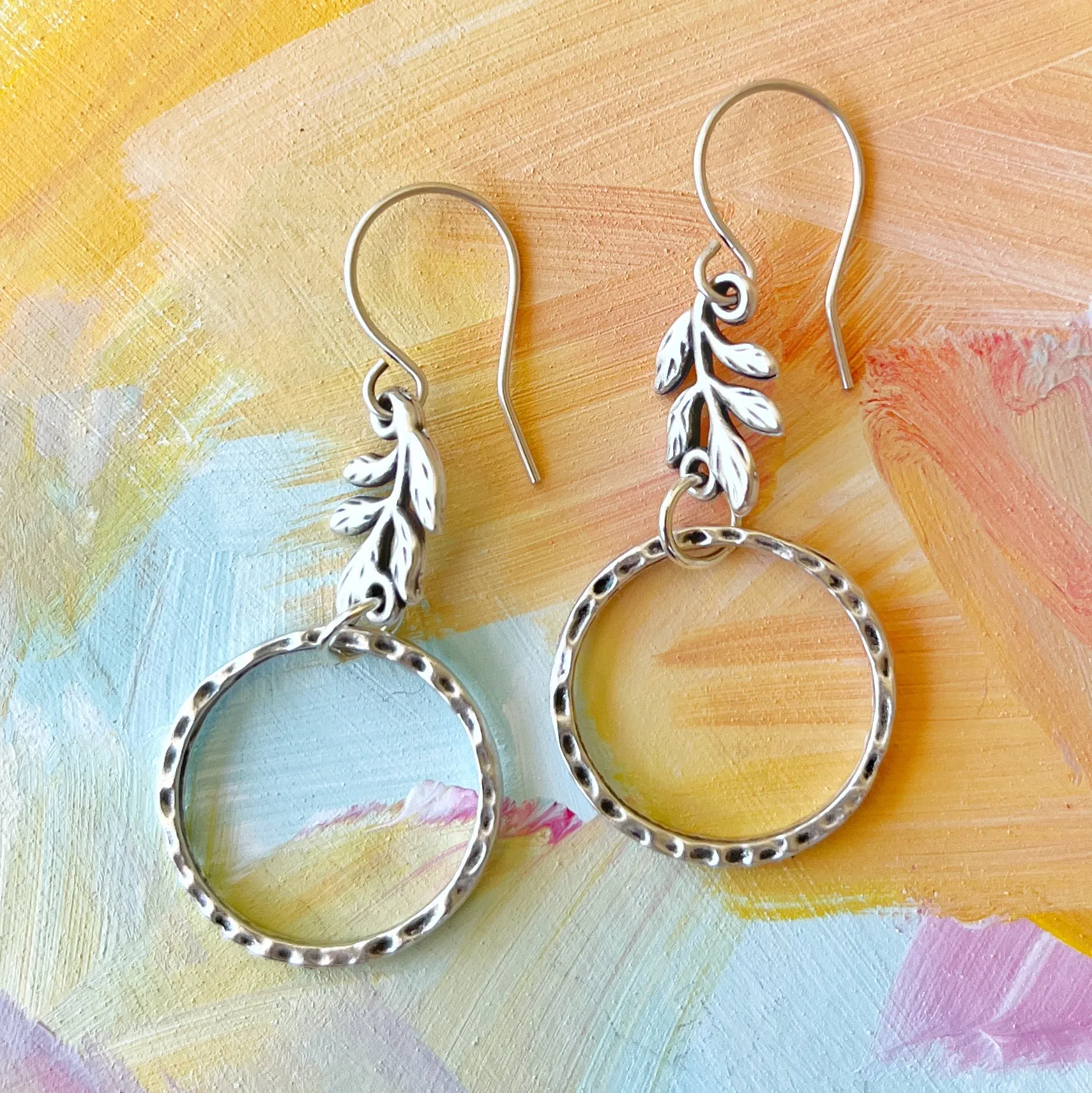 Leafy Charm Earrings